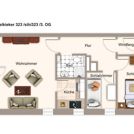 Апартаменти Hus Inselkieker Hus Inselkieker 323 Шилліг Екстер'єр фото